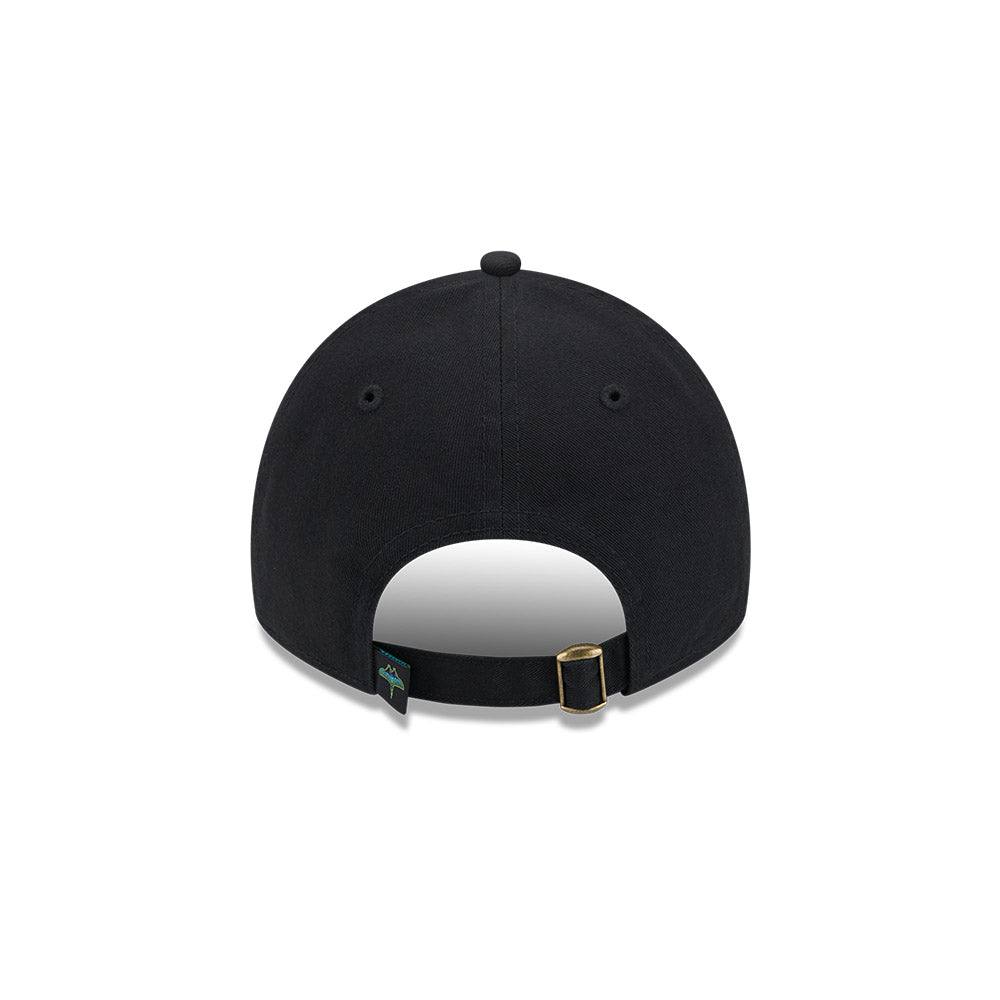 Rays Women's New Era Black Script City Connect 9Twenty Adjustable Hat - The Bay Republic | Team Store of the Tampa Bay Rays & Rowdies