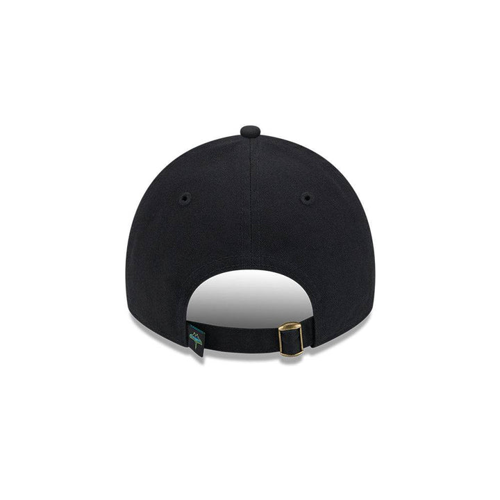 Rays Women's New Era Black Script City Connect 9Twenty Adjustable Hat - The Bay Republic | Team Store of the Tampa Bay Rays & Rowdies