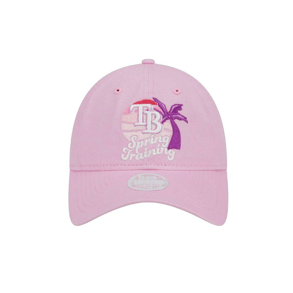 Rays Women's New Era Pink 2024 Spring Training Palm Tree 9Twenty Adjustable Hat - The Bay Republic | Team Store of the Tampa Bay Rays & Rowdies