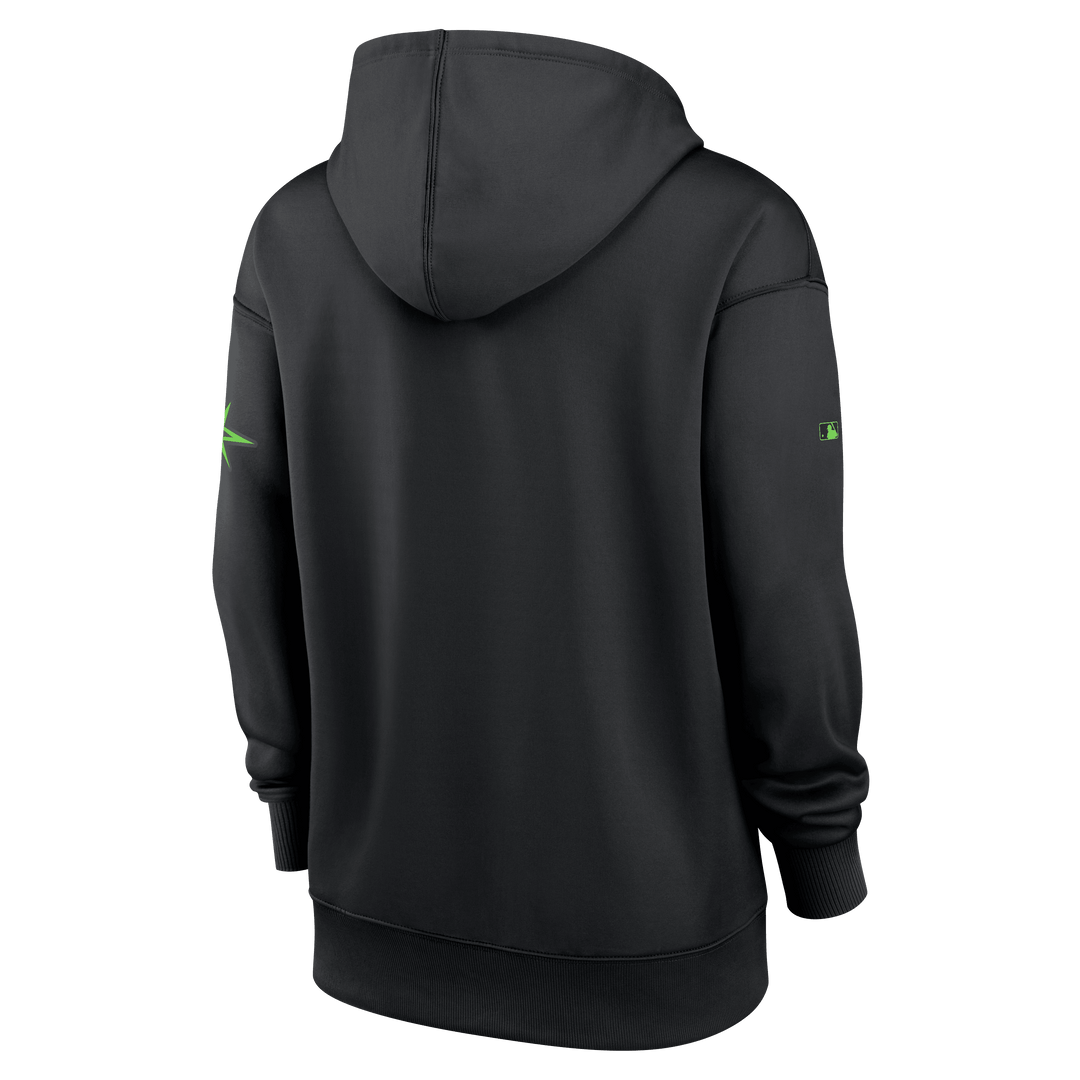 Rays Women's Nike Black Authentic Collection City Connect Therma Hoodie - The Bay Republic | Team Store of the Tampa Bay Rays & Rowdies