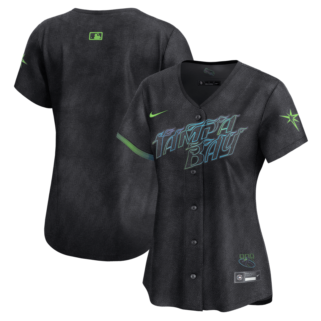 Rays Women's Nike Charcoal Grey City Connect Limited Replica Jersey - The Bay Republic | Team Store of the Tampa Bay Rays & Rowdies