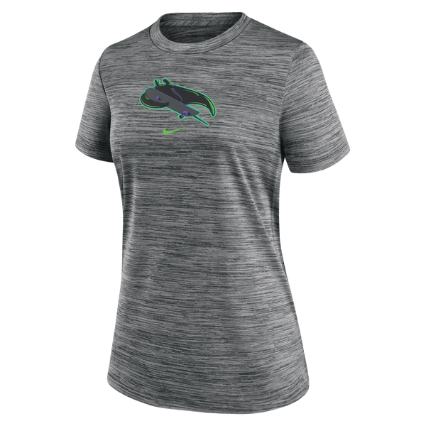 Rays Women s Nike Charcoal Grey City Connect Skateboard Velocity Dri Fit T Shirt