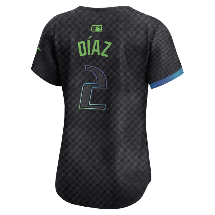 Rays Women's Nike Charcoal Grey Yandy Diaz City Connect Limited Replica Jersey - The Bay Republic | Team Store of the Tampa Bay Rays & Rowdies