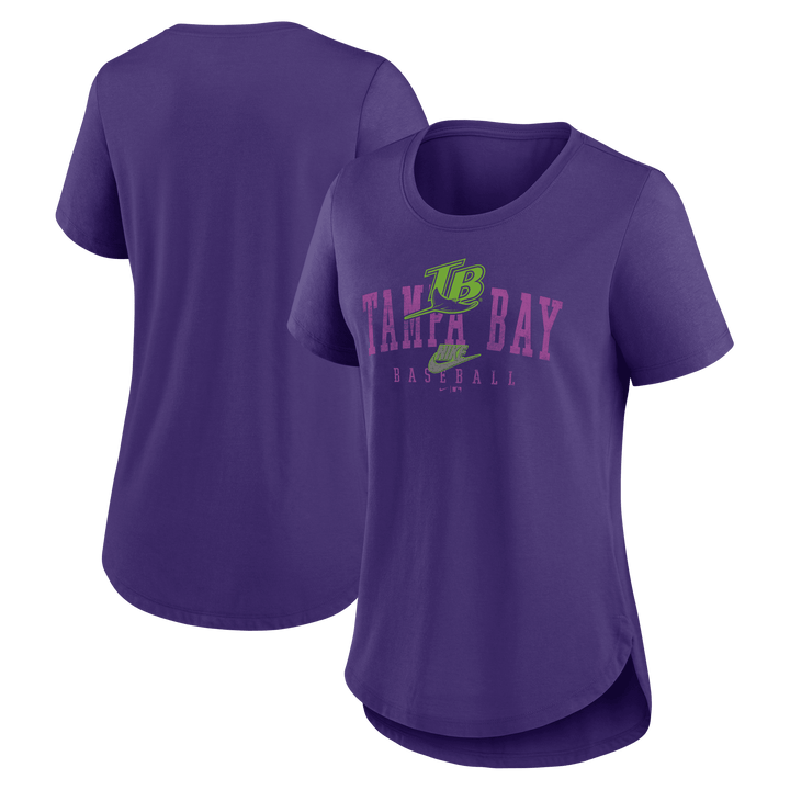 Rays Women's Nike Purple Devil Rays Tampa Bay Baseball T-Shirt - The Bay Republic | Team Store of the Tampa Bay Rays & Rowdies