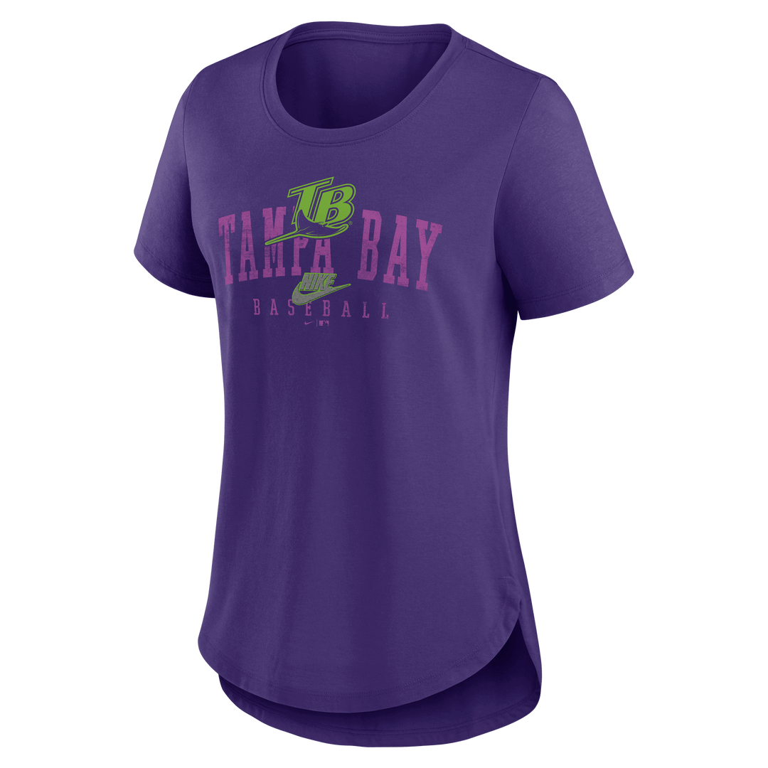 Rays Women's Nike Purple Devil Rays Tampa Bay Baseball T-Shirt - The Bay Republic | Team Store of the Tampa Bay Rays & Rowdies