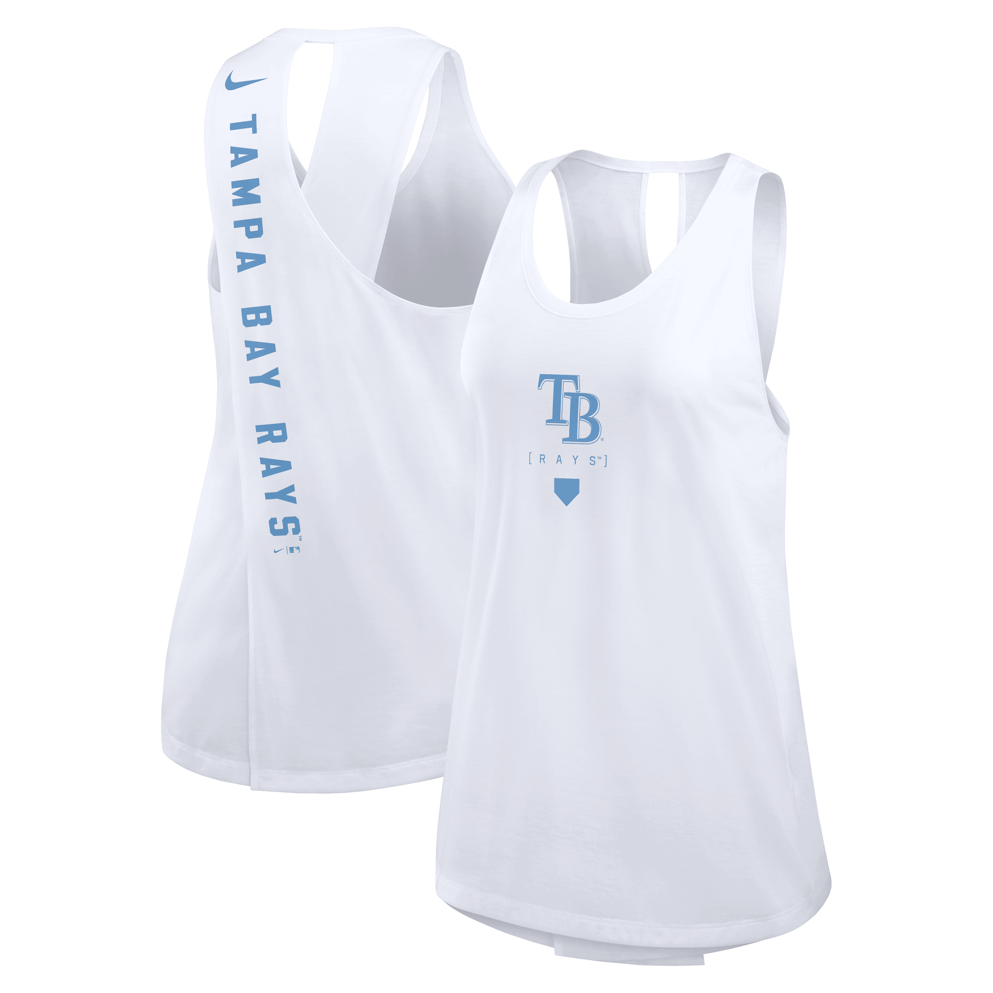売れ筋商品|||カールバンクス カットソー トップス レディース Women'sWhite Tampa Bay Rays Curveball Tank Top White Tampa Bay Rays Women's Tank Tops | The Bay Republic