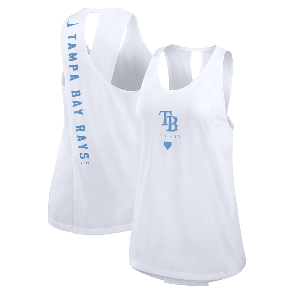 Rays Women's White Team Crossback Tank Top – The Bay Republic
