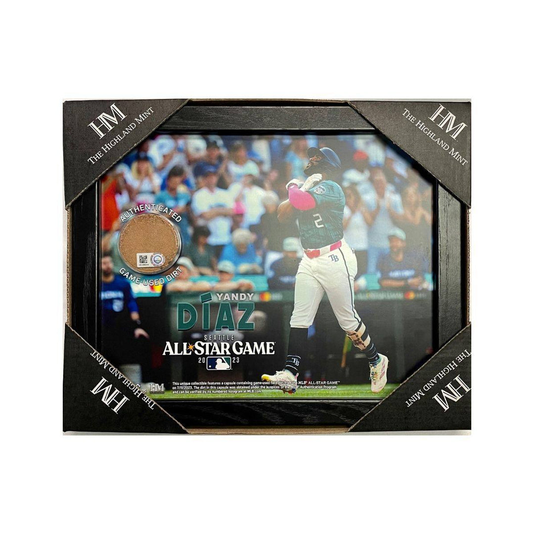 RAYS YANDY DIAZ AUTHENTIC ALL-STAR GAME-USED FIELD DIRT DISPLAY - The Bay Republic | Team Store of the Tampa Bay Rays & Rowdies