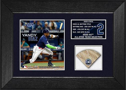 Rays Yandy Diaz Authentic Game Used Bat Display - The Bay Republic | Team Store of the Tampa Bay Rays & Rowdies