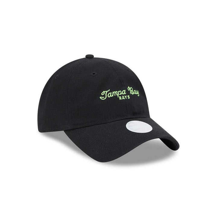 Rays Youth Child Toddler New Era Black Green City Connect Script 9Twenty Adjustable Hat - The Bay Republic | Team Store of the Tampa Bay Rays & Rowdies