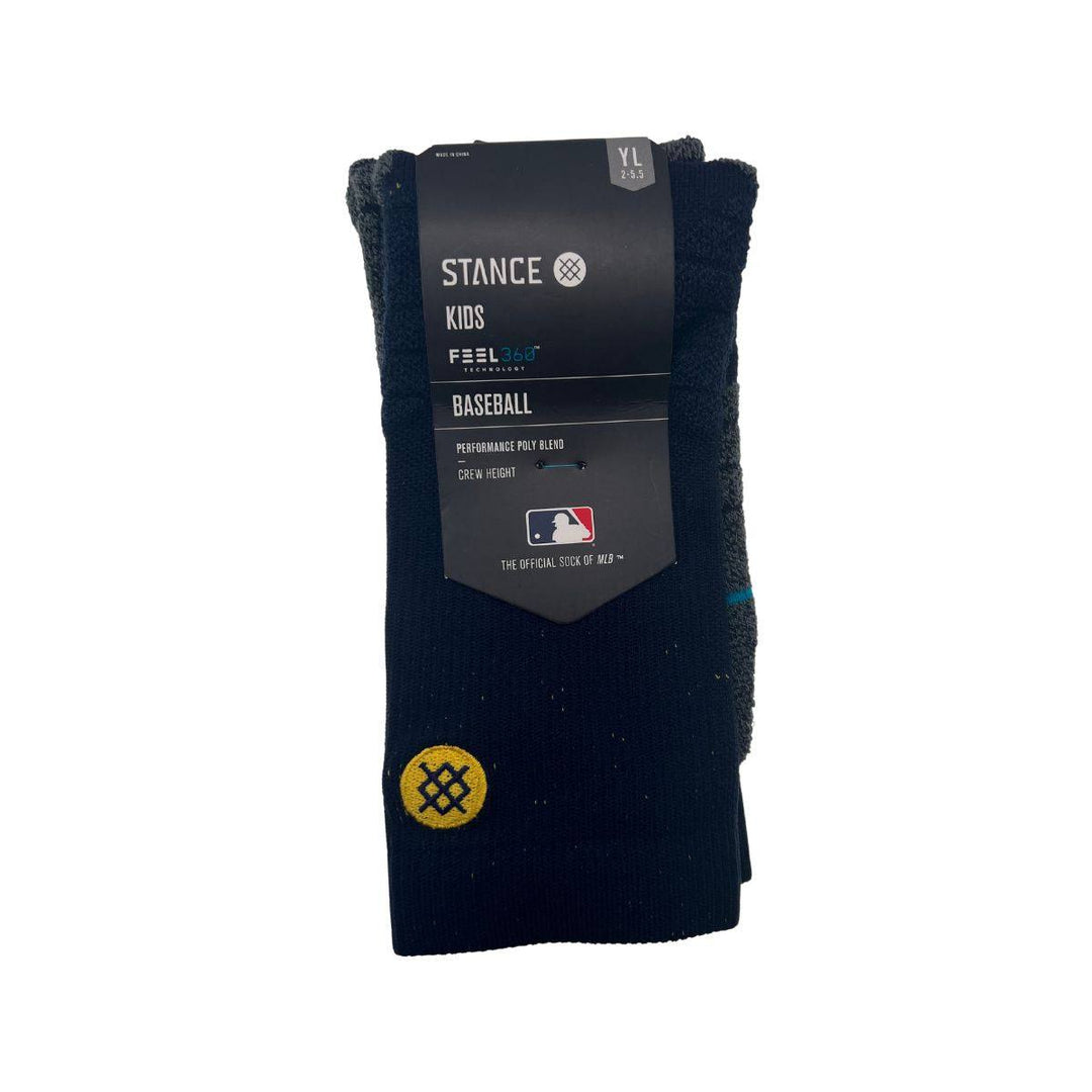 RAYS YOUTH NAVY AND GREY STANCE BASEBALL SOCKS - The Bay Republic | Team Store of the Tampa Bay Rays & Rowdies