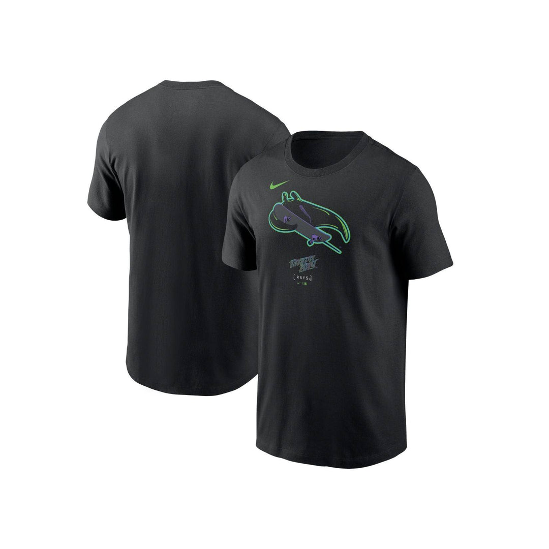 Rays Youth Nike Black Skateboard Wordmark City Connect T-Shirt - The Bay Republic | Team Store of the Tampa Bay Rays & Rowdies