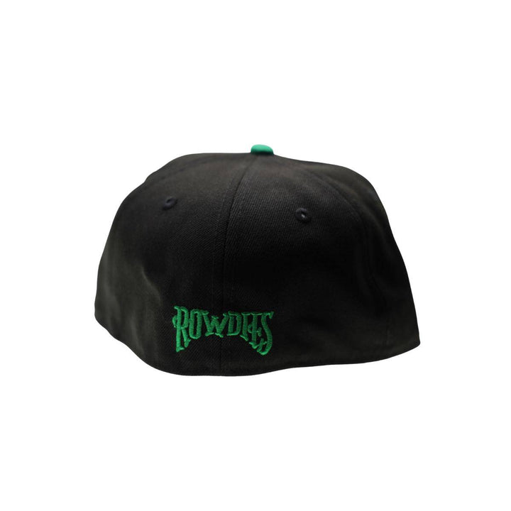 ROWDIES BLACK AND GREEN SUGAR SKULL 59FIFTY NEW ERA FITTED HAT - The Bay Republic | Team Store of the Tampa Bay Rays & Rowdies