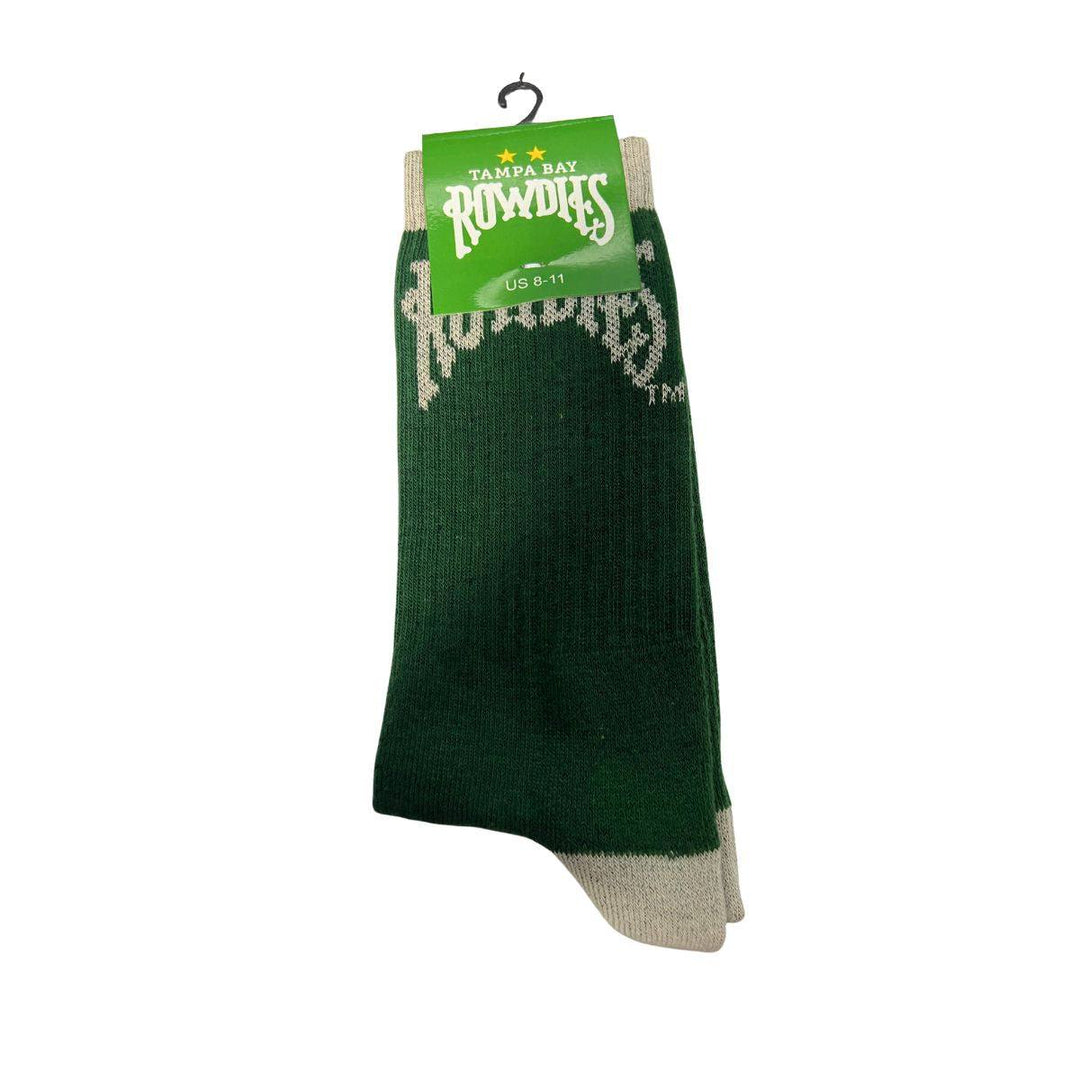 ROWDIES GREEN AND GREY ADULT SOCKS - The Bay Republic | Team Store of the Tampa Bay Rays & Rowdies