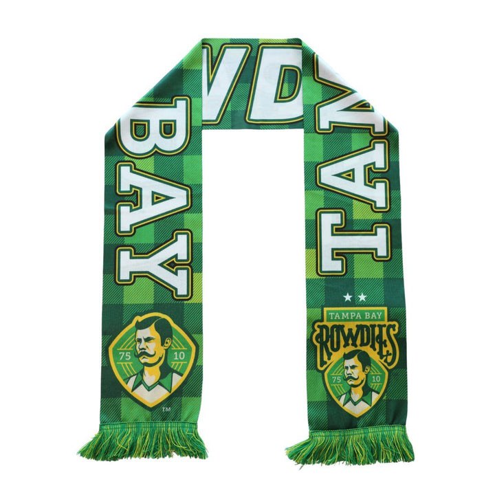 Rowdies Green and Yellow Dual Sided Plaid Scarf - The Bay Republic | Team Store of the Tampa Bay Rays & Rowdies