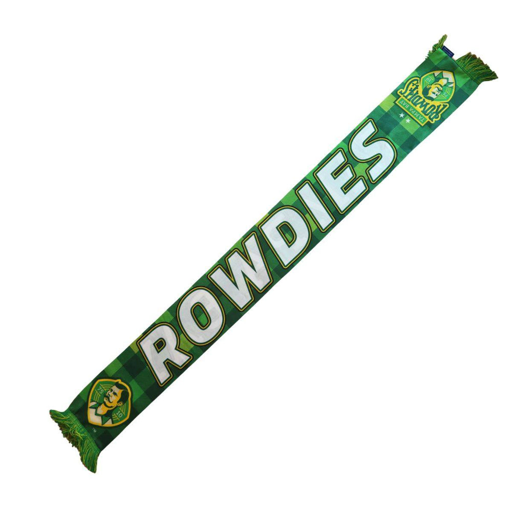 Rowdies Green and Yellow Dual Sided Plaid Scarf - The Bay Republic | Team Store of the Tampa Bay Rays & Rowdies