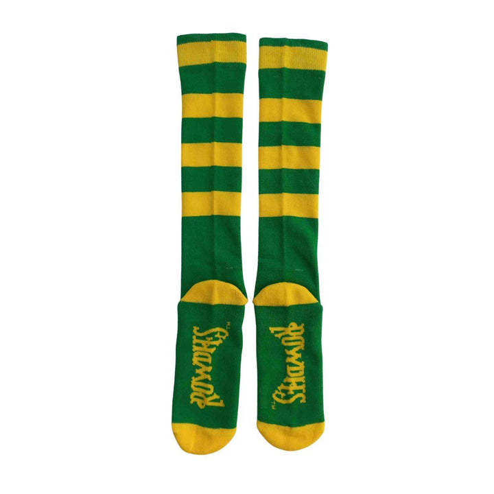 Rowdies Green and Yellow Hoop Stripe Knee High Socks - The Bay Republic | Team Store of the Tampa Bay Rays & Rowdies
