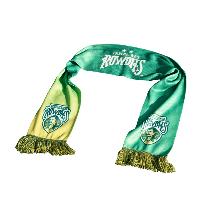 ROWDIES GREEN AND YELLOW TIE DYE TWO STAR SCARF - The Bay Republic | Team Store of the Tampa Bay Rays & Rowdies