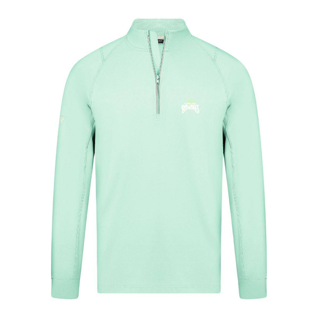 Rowdies Levelwear Mint Green Two Star Half Zip Pullover - The Bay Republic | Team Store of the Tampa Bay Rays & Rowdies