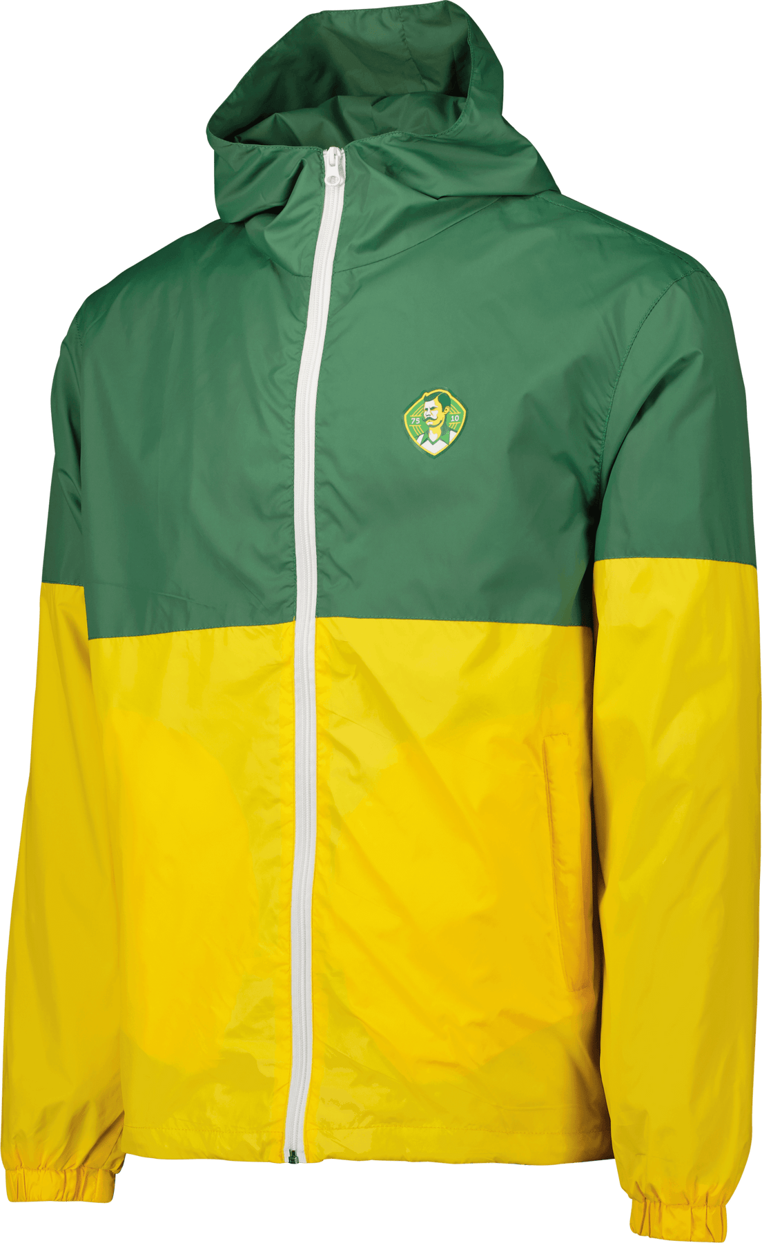 Red yellow green jacket online
