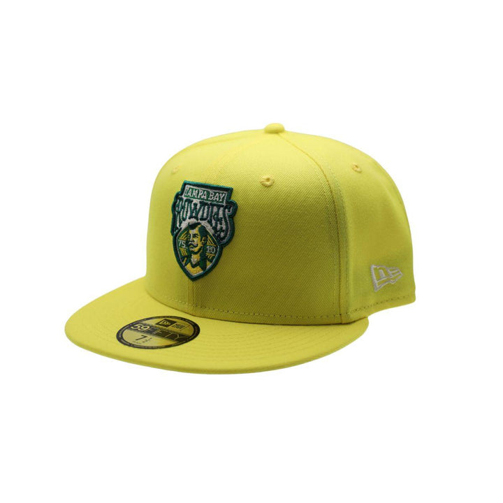 ROWDIES NEON YELLOW CREST NEW ERA 59FIFTY FITTED HAT - The Bay Republic | Team Store of the Tampa Bay Rays & Rowdies