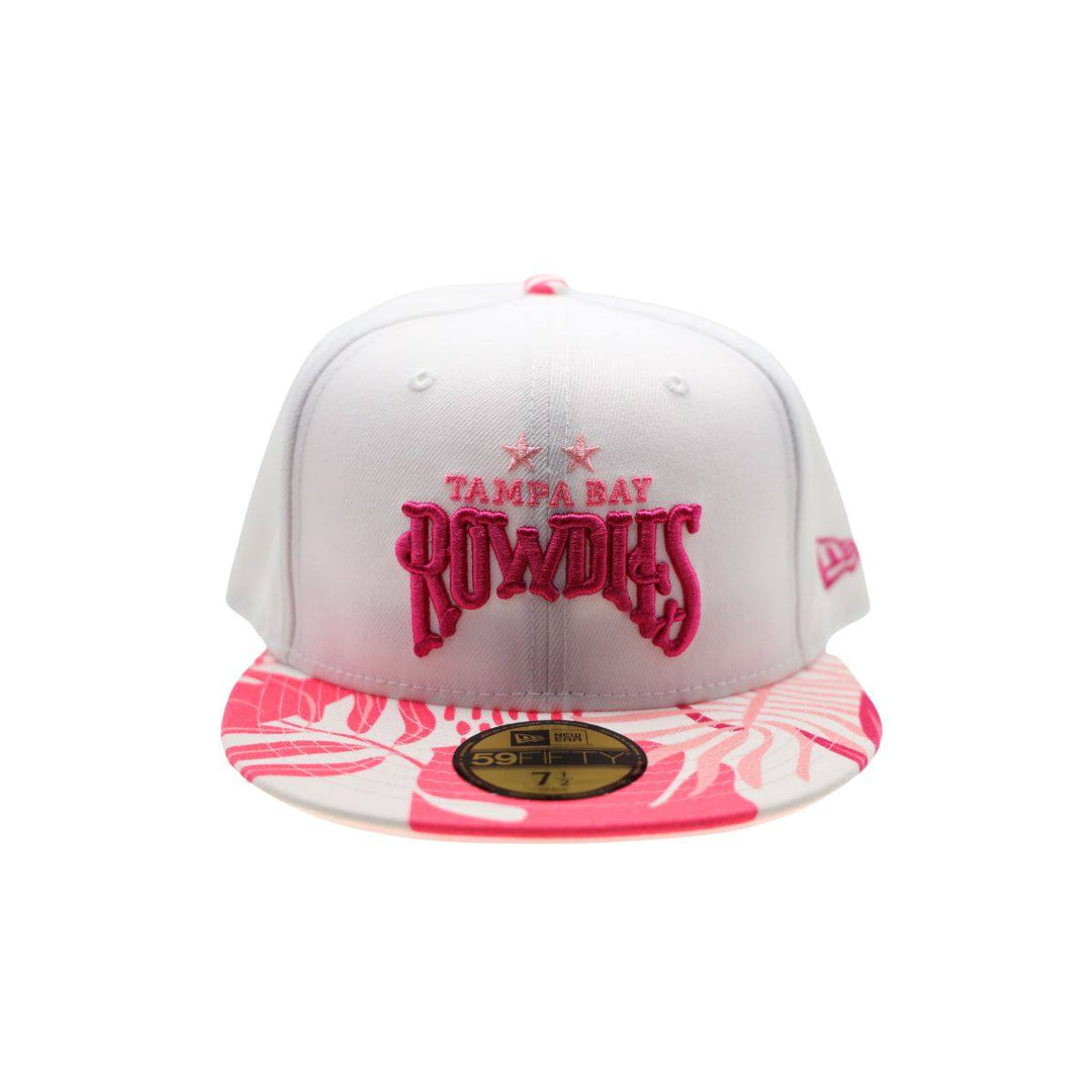 ROWDIES PINK TROPICAL FLORAL TWO STAR NEW ERA 59FIFTY FITTED HAT - The Bay Republic | Team Store of the Tampa Bay Rays & Rowdies