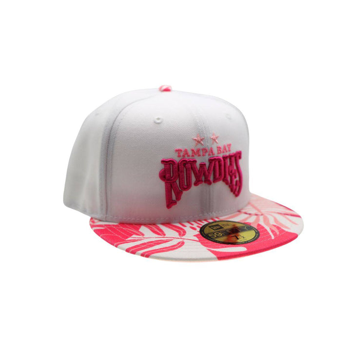 ROWDIES PINK TROPICAL FLORAL TWO STAR NEW ERA 59FIFTY FITTED HAT - The Bay Republic | Team Store of the Tampa Bay Rays & Rowdies