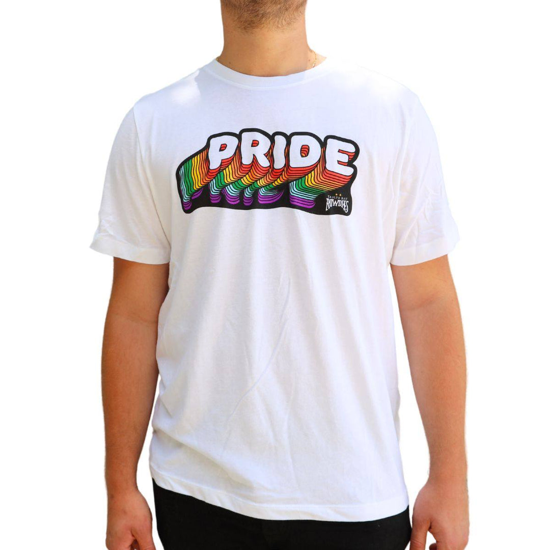 Rowdies White 2024 Pride T-Shirt - The Bay Republic | Team Store of the Tampa Bay Rays & Rowdies