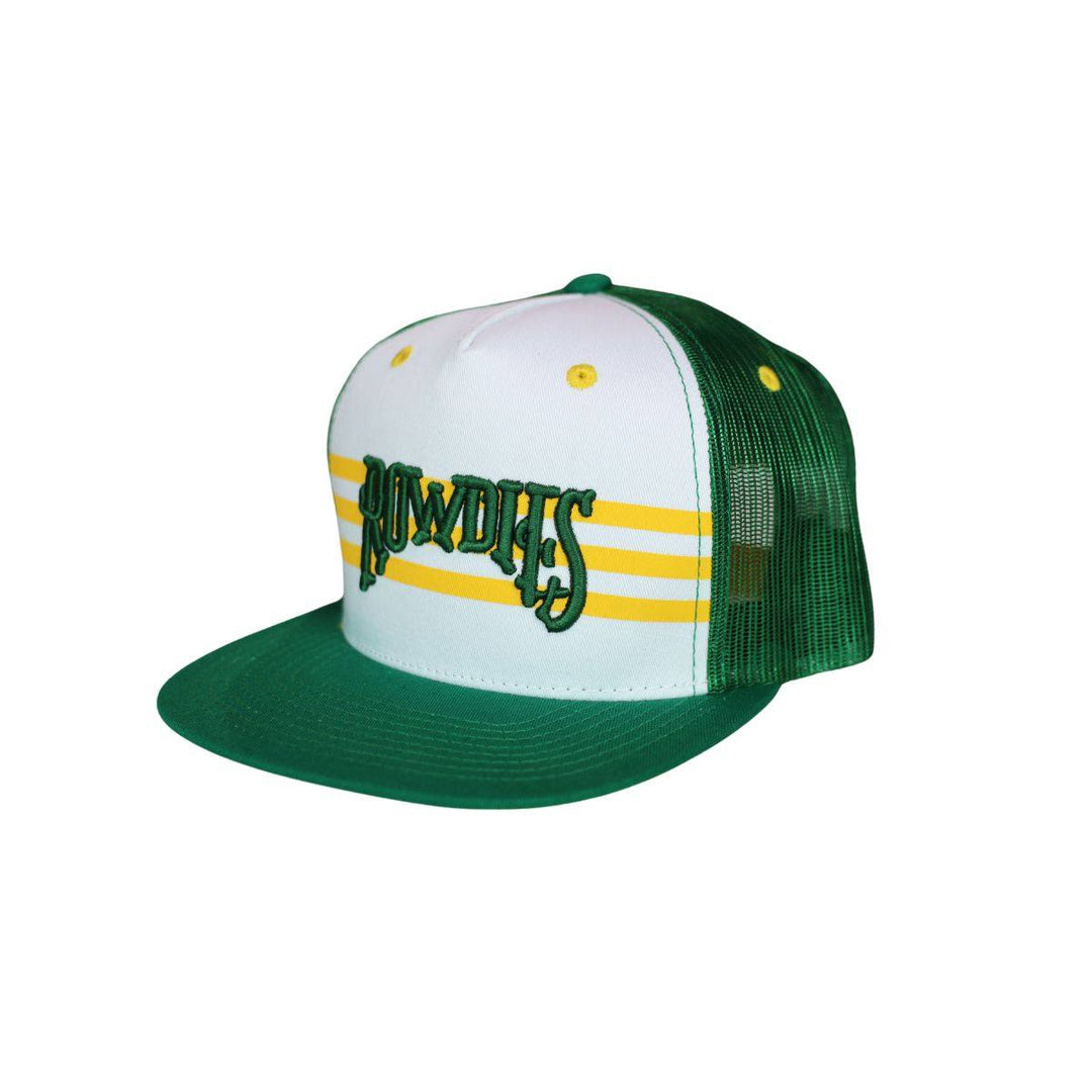 ROWDIES WHITE GREEN ARCH SPORT DESIGN SWEDEN SNAPBACK HAT - The Bay Republic | Team Store of the Tampa Bay Rays & Rowdies