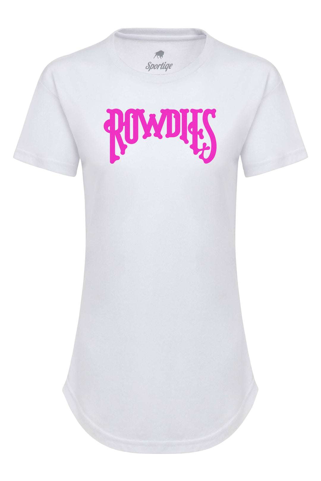 Rowdies Women's Sportiqe White Neon Pink T-Shirt - The Bay Republic | Team Store of the Tampa Bay Rays & Rowdies