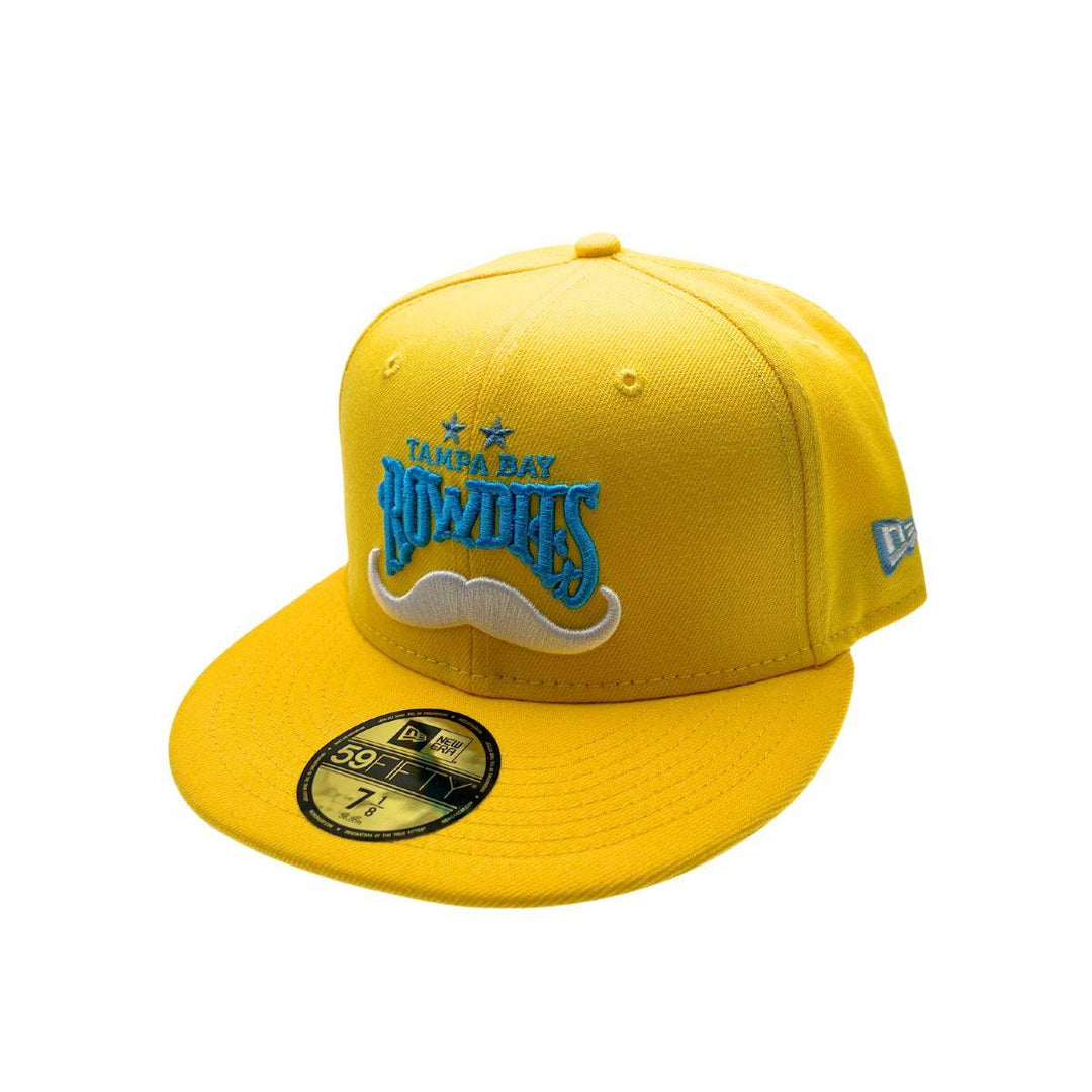 ROWDIES YELLOW AND BLUE MUSTACHE NEW ERA 59FIFTY FITTED HAT - The Bay Republic | Team Store of the Tampa Bay Rays & Rowdies
