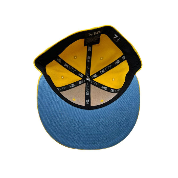 ROWDIES YELLOW AND BLUE MUSTACHE NEW ERA 59FIFTY FITTED HAT - The Bay Republic | Team Store of the Tampa Bay Rays & Rowdies
