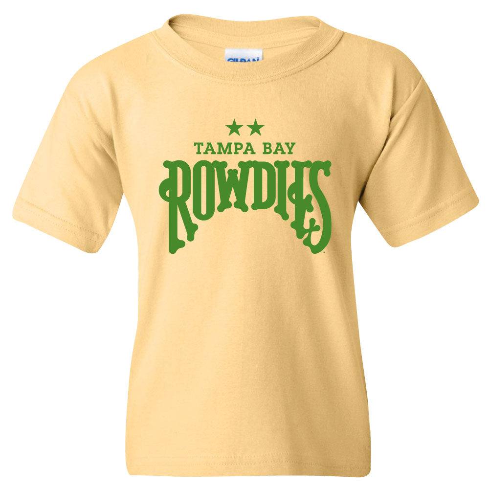 ROWDIES YOUTH YELLOW TWO STAR T-SHIRT - The Bay Republic | Team Store of the Tampa Bay Rays & Rowdies
