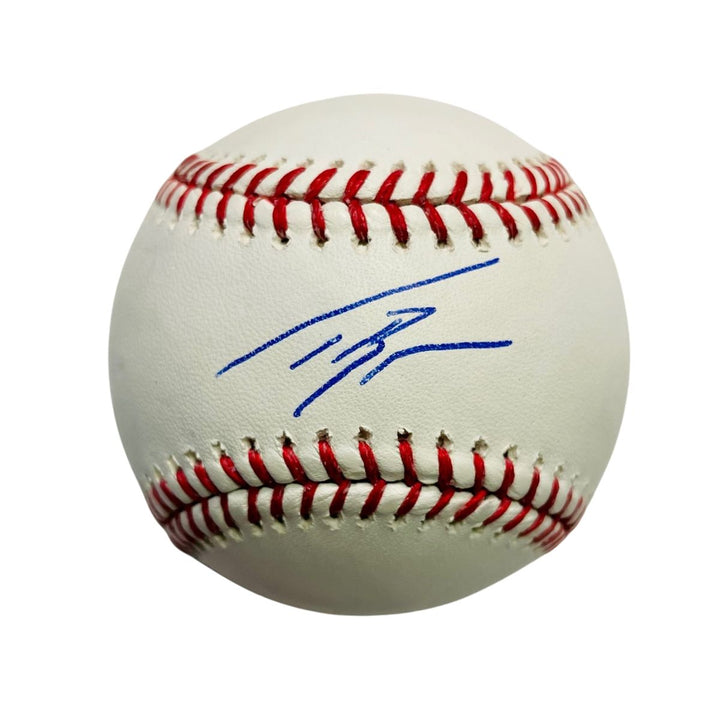 Rays Taj Bradley Autographed Official MLB Baseball