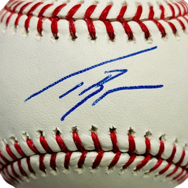 Rays Taj Bradley Autographed Official MLB Baseball