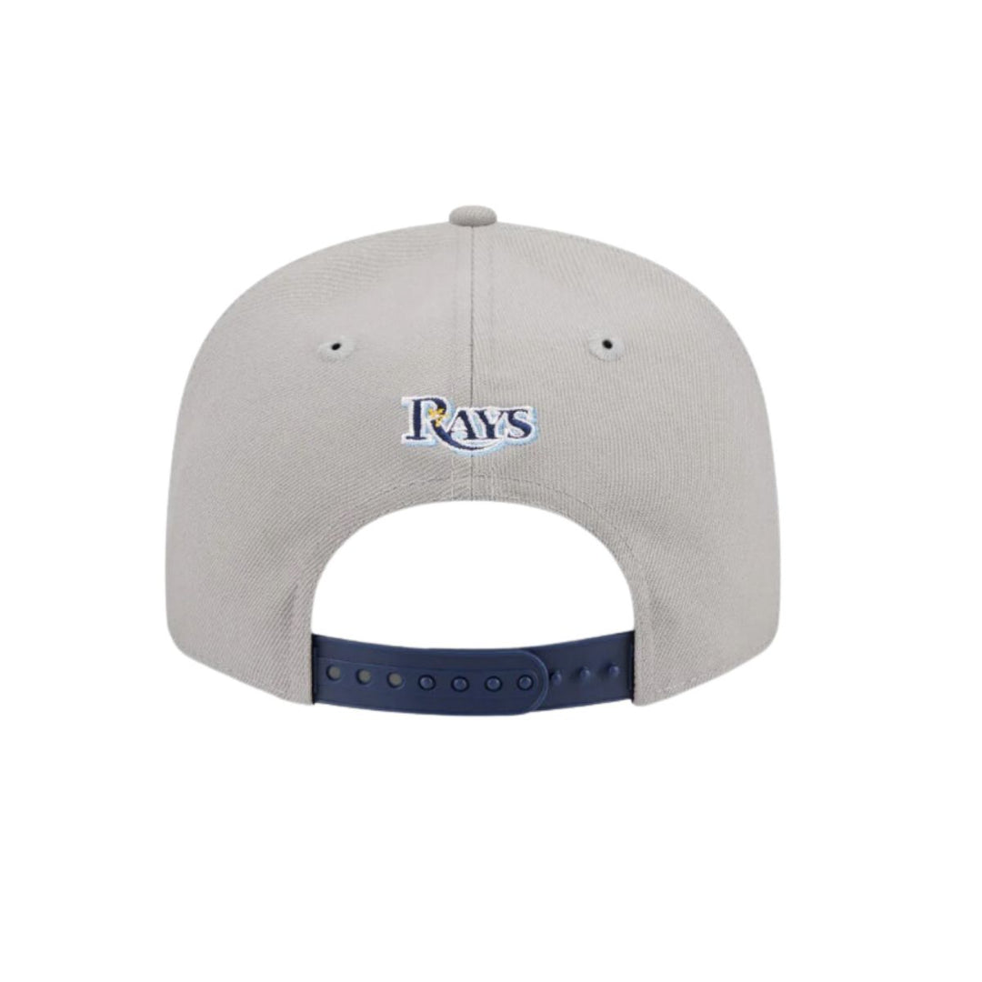 Rays New Era Grey & Navy Band 9Fifty Snapback Hat