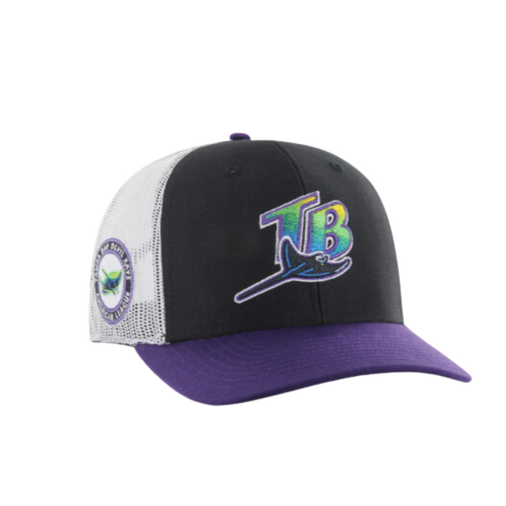 RAYS BLACK PURPLE DEVIL RAYS '47 BRAND TRUCKER ADJUSTABLE HAT