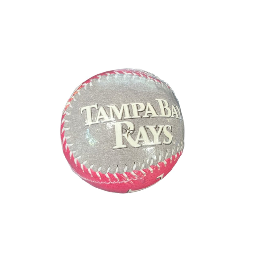 Rays Pink and Heather Gray Pattern Tampa Bay Rawlings Baseball