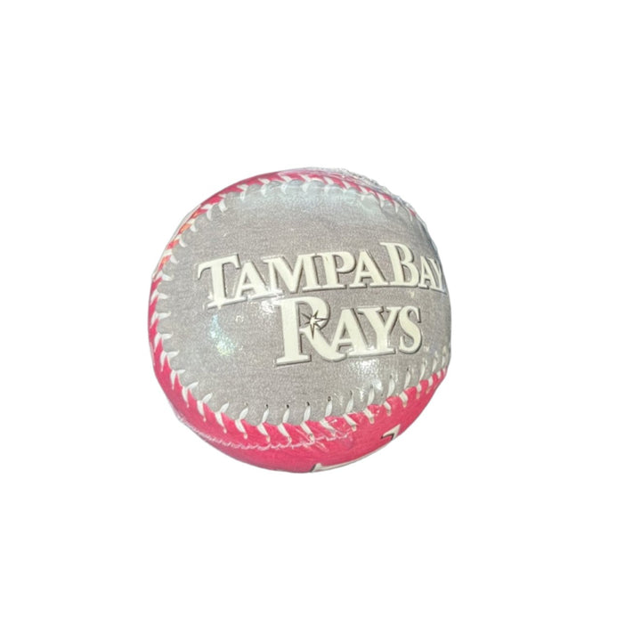 Rays Pink and Heather Gray Pattern Tampa Bay Rawlings Baseball
