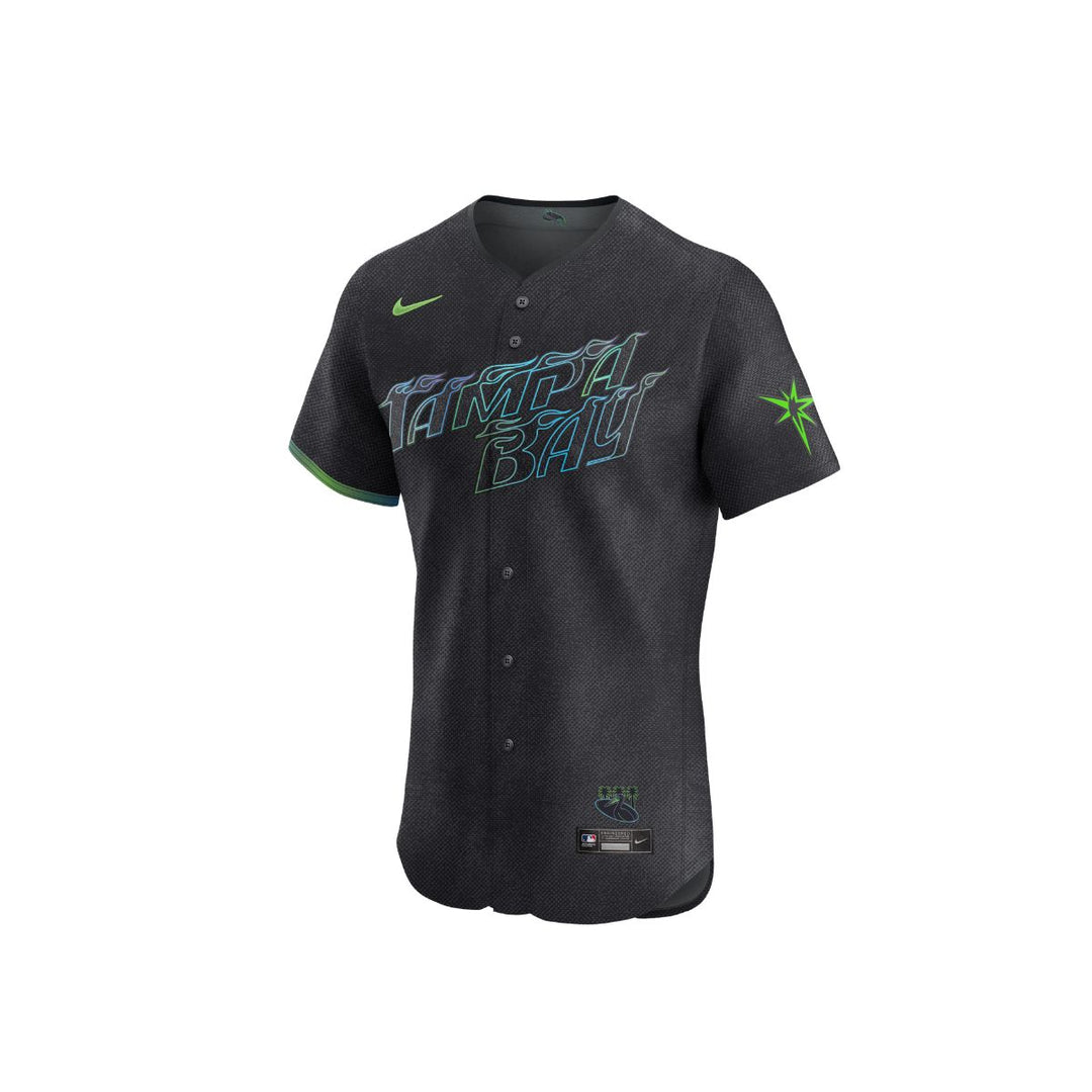 Rays Youth Nike Charcoal Grey City Connect Limited Replica Jersey