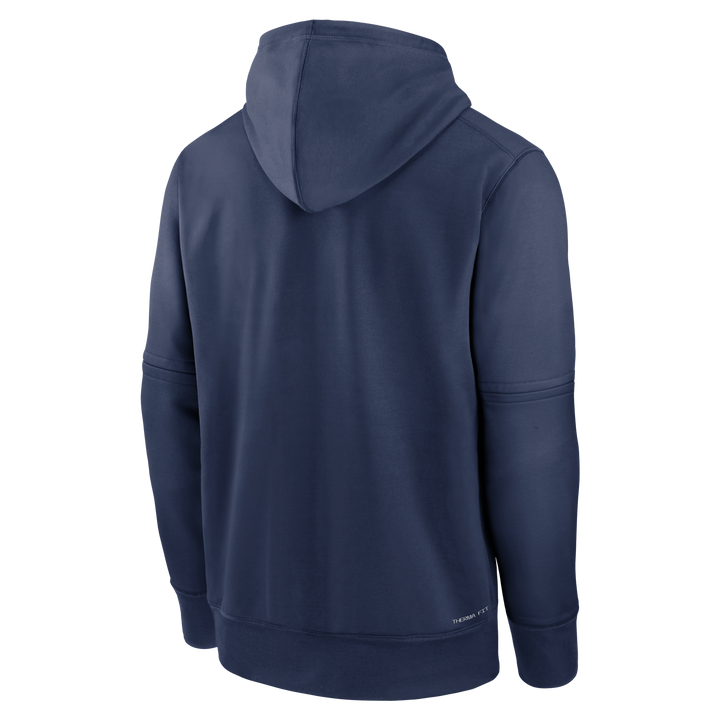 RAYS MEN'S NAVY NIKE PREGAME PERFORMANCE PULLOVER HOODIE