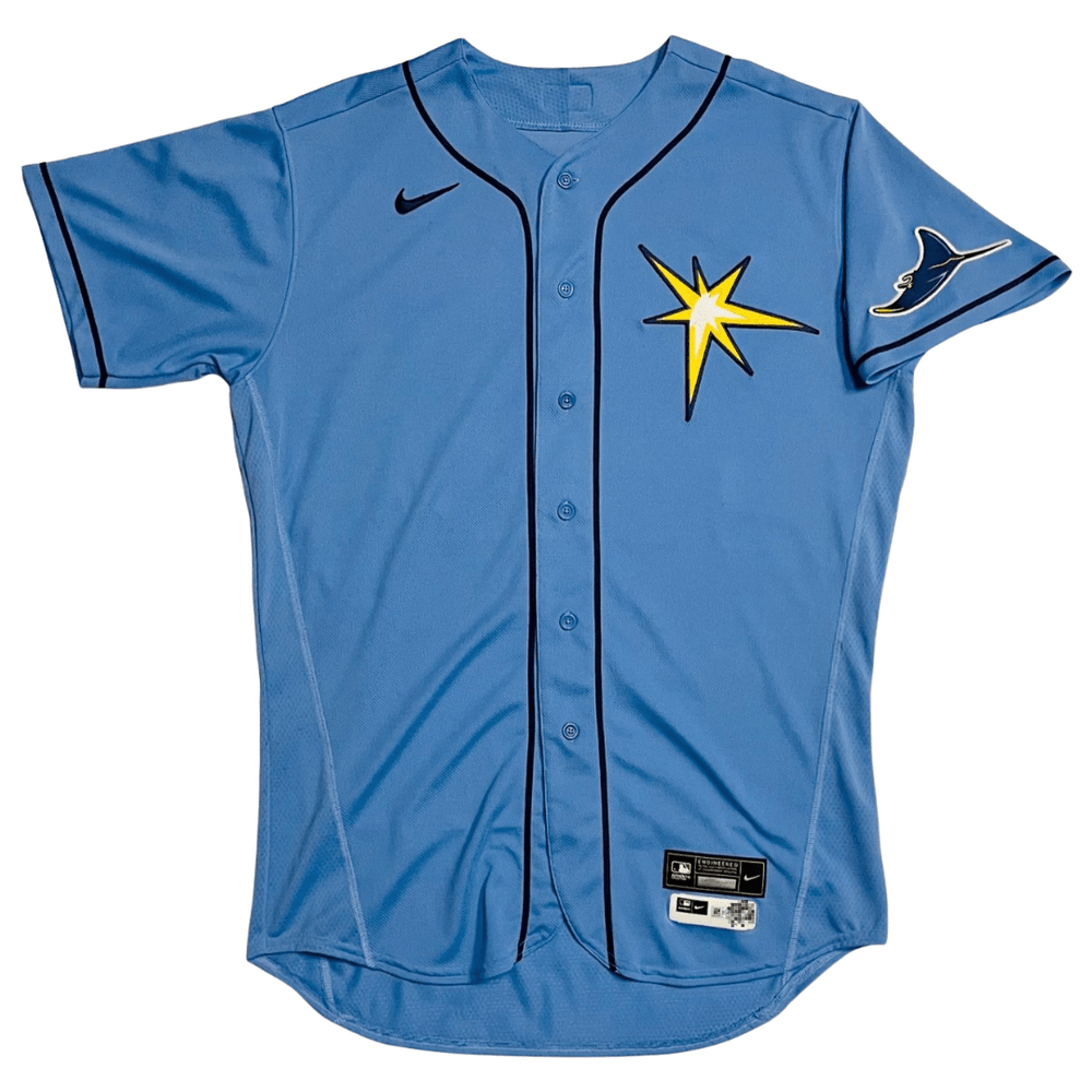 COLIN POCHE TEAM ISSUED AUTHENTIC AUTOGRAPHED BURST RAYS JERSEY - The Bay Republic | Team Store of the Tampa Bay Rays & Rowdies