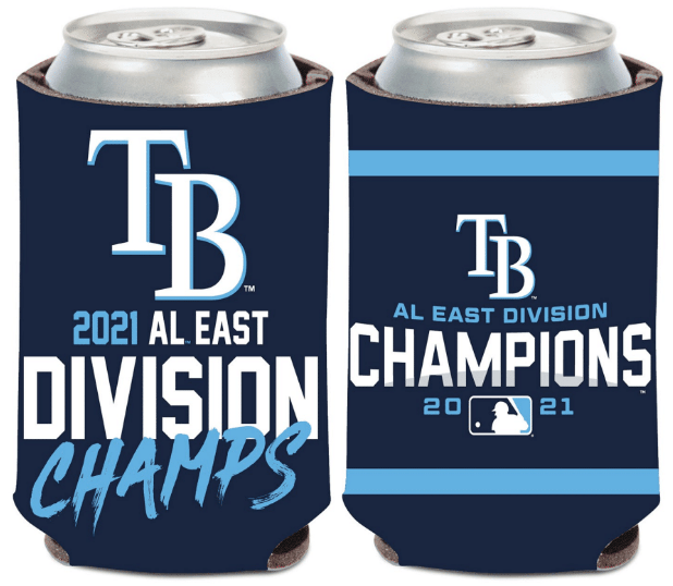 RAYS 2021 AL EAST DIVISION CHAMPIONS KOOZIE - The Bay Republic | Team Store of the Tampa Bay Rays & Rowdies