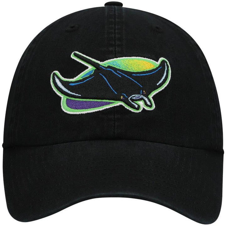 RAYS BLACK 2000 DEVIL RAYS LOGO CLEAN UP ADJUSTABLE HAT - The Bay Republic | Team Store of the Tampa Bay Rays & Rowdies