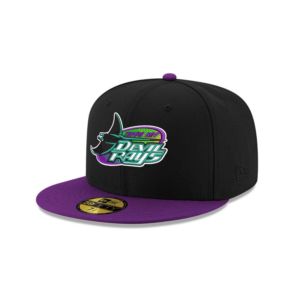 RAYS BLACK & PURPLE NEW ERA 5950 COOPERSTOWN DEVIL RAYS CAP - The Bay Republic | Team Store of the Tampa Bay Rays & Rowdies