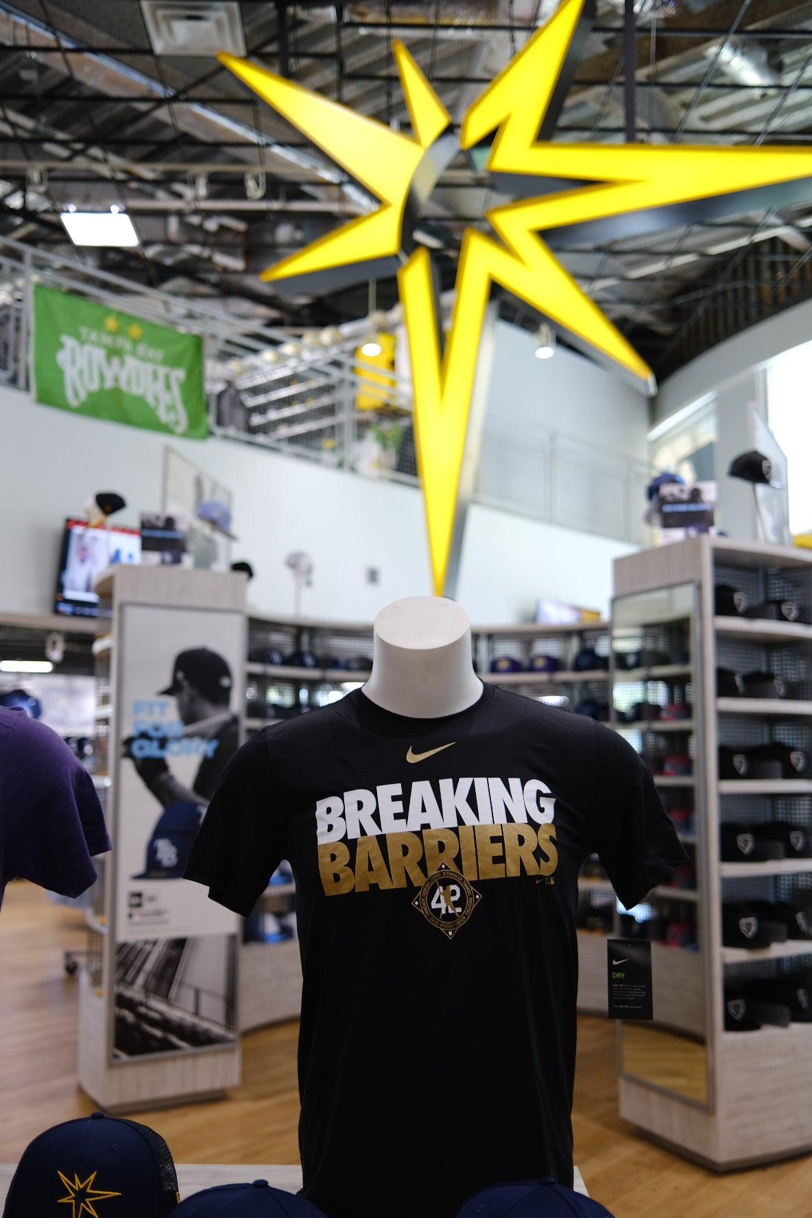 Lids Jackie Robinson Los Angeles Dodgers Nike Youth Breakin' Barriers T- Shirt - Black