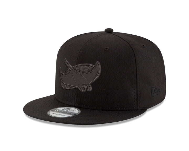 RAYS BLACK ON BLACK DEVIL RAYS 9FIFTY SNAPBACK CAP - The Bay Republic | Team Store of the Tampa Bay Rays & Rowdies