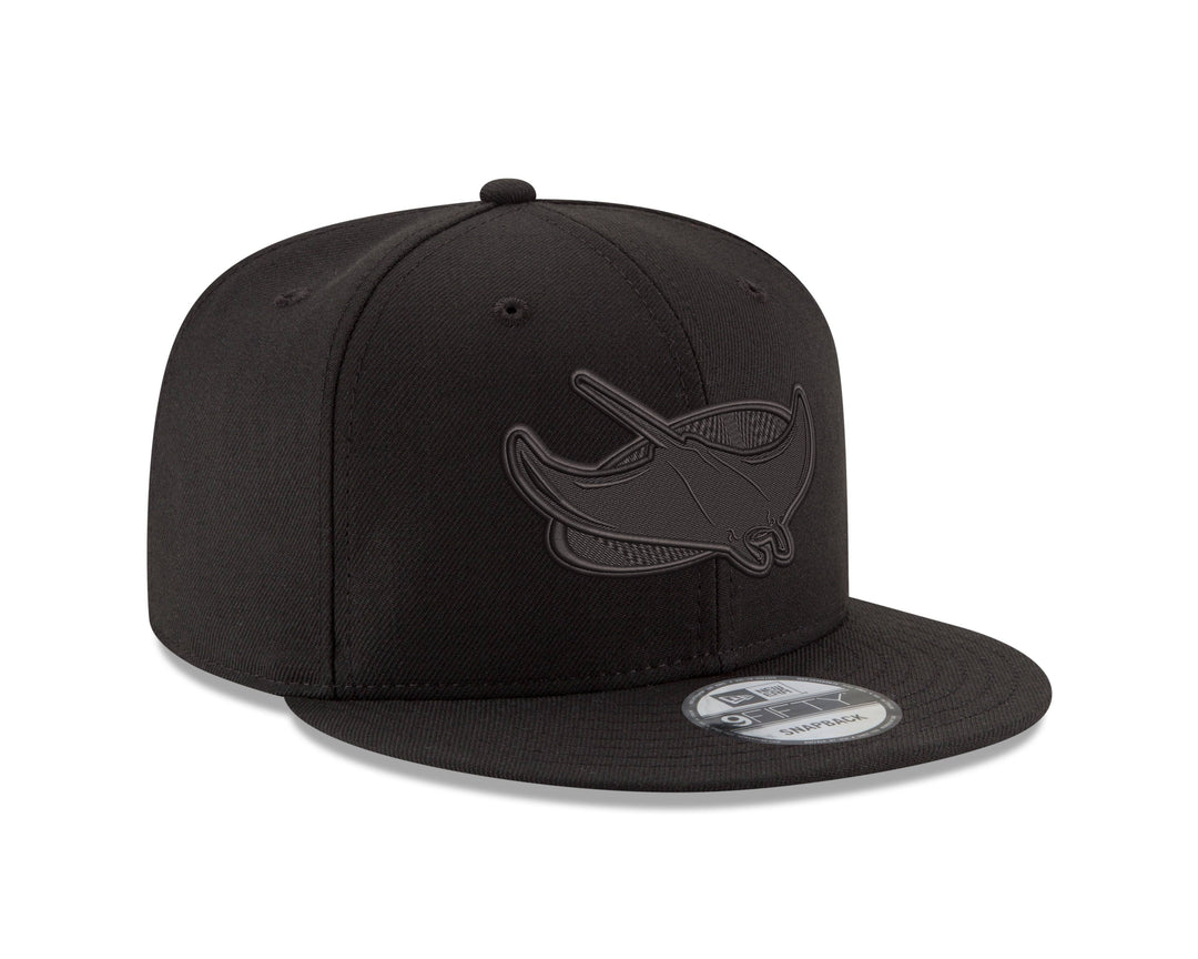 RAYS BLACK ON BLACK DEVIL RAYS 9FIFTY SNAPBACK CAP - The Bay Republic | Team Store of the Tampa Bay Rays & Rowdies