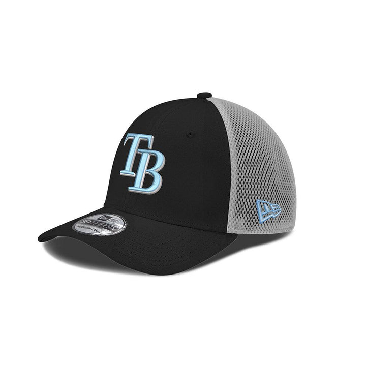 RAYS BLACK TB NEO NEW ERA 39THIRTY HAT - The Bay Republic | Team Store of the Tampa Bay Rays & Rowdies