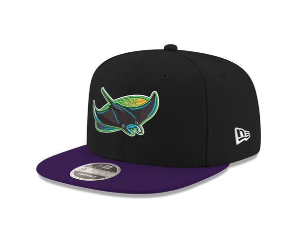 47 Tampa Bay Rays Black/Purple Sidenote Trucker Snapback Hat